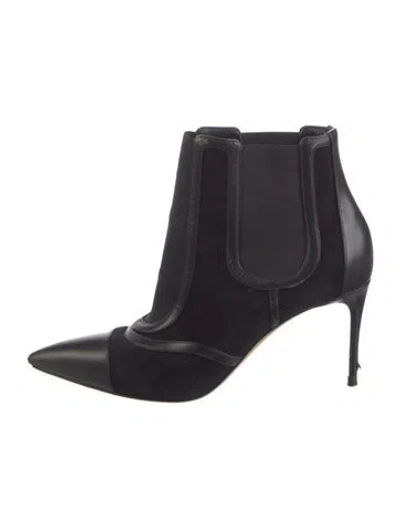 Pre-owned Casadei Suede Chelsea Boots In Multi