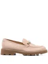Casadei Suede Loafers In Neutral