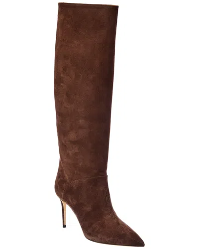 Casadei Suede Over-the-knee Boot In Brown