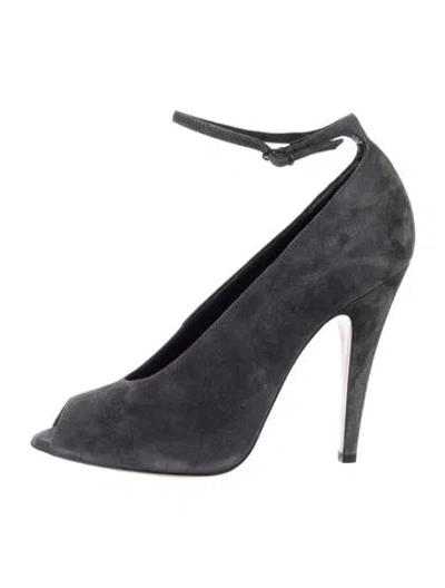 Pre-owned Casadei Suede Pumps In Blue