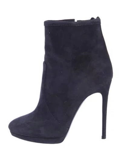 Pre-owned Casadei Suede Pumps In Blue