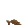 Casadei Crisscrossed Bands Suede Sandals