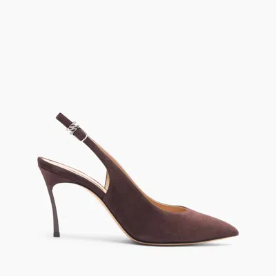 Casadei Suede Slingbacks - Woman Pumps And Slingback Carruba 39.5