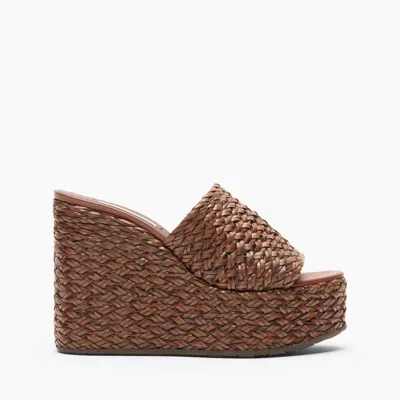 Casadei Suncity Wedge - Woman Wedges And Slides Rum 36 In Brown
