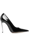 Casadei Superblade 100mm Pointed-toe Pumps In Black