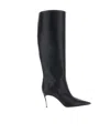 Casadei Superblade 80mm Leather Boots In Black