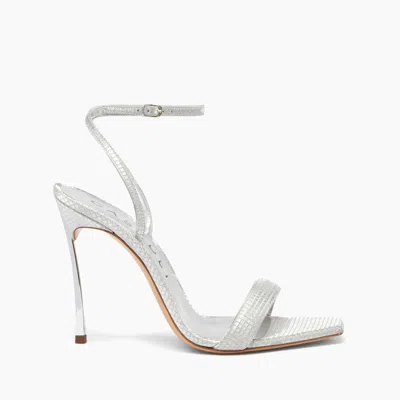 Casadei Superblade Diadema Sandal - Woman Sandals Silver 39