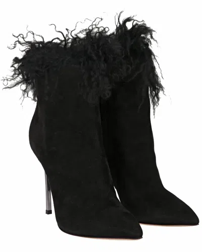 Casadei Superblade Leather Boot In Black