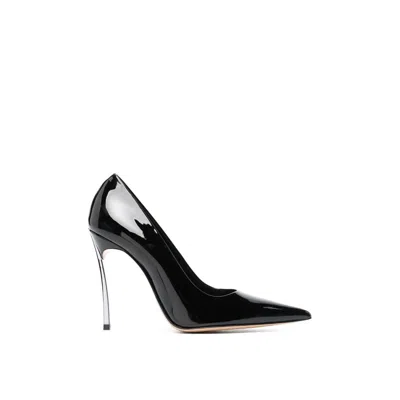 Casadei Superblade Leather Pumps In Black