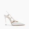 Casadei Superblade Straps Patent Leather Slingbacks - Woman Pumps And Slingback White 41