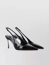 Casadei Supreme Blade Pumps With Metallic Heel In Black