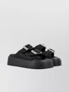 Casadei Birky Ale Flatform Slides In Grey