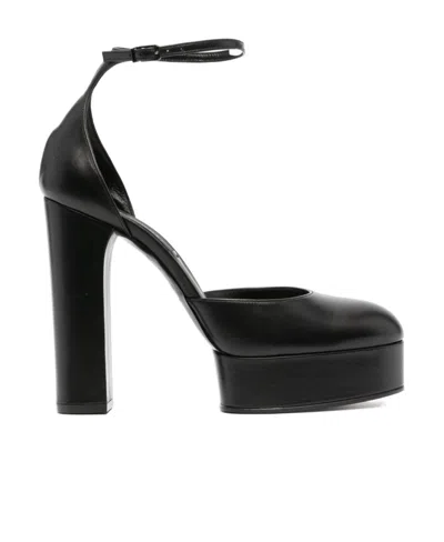 CASADEI THICK HEELED HIGH HEELS
