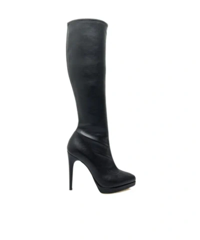Casadei Thin-heeled Boots In Black