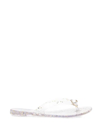 Casadei Sandals Clear Blue In Neutral