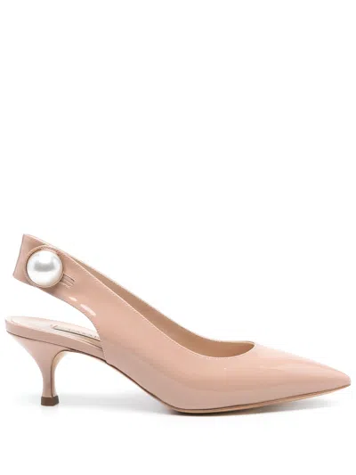 Casadei Tiffa Blush Beige Slingback