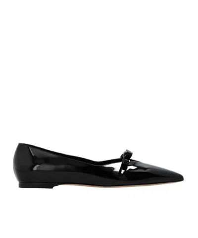 Casadei Tiffany Ballerina Shoes In Black