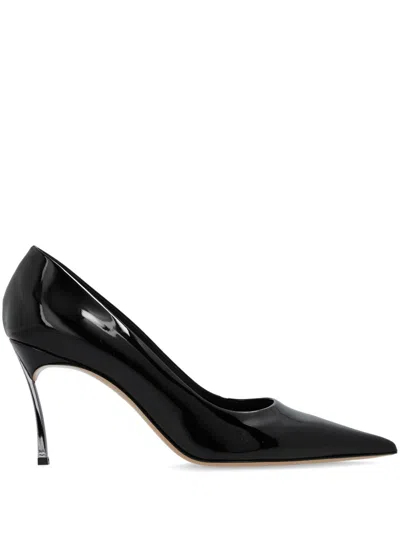 Casadei Tiffany Leather Pumps In Black