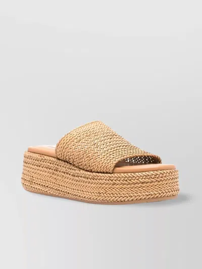 Casadei Twiga T. 020 Woven Platform Mules