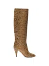 Casadei Venus Basilisco Python-print Boots In Multi