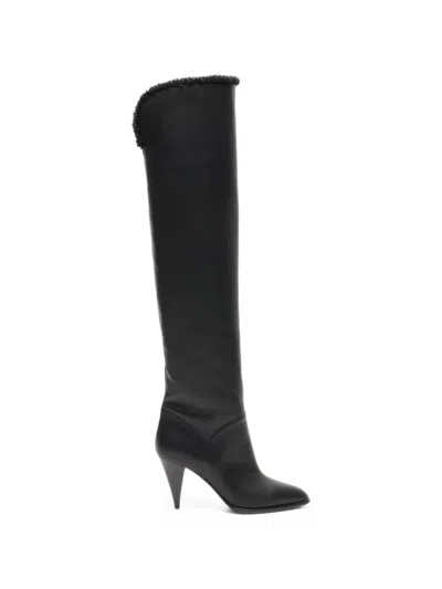 Casadei Venus Winnipeg Over-the-knee Boots In Black