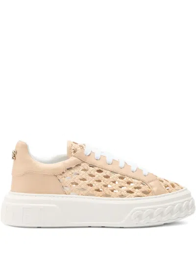 Casadei Versilia Off Road Plateau-sneakers In Neutral