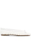 Casadei Versilia Textured Ballet Flats