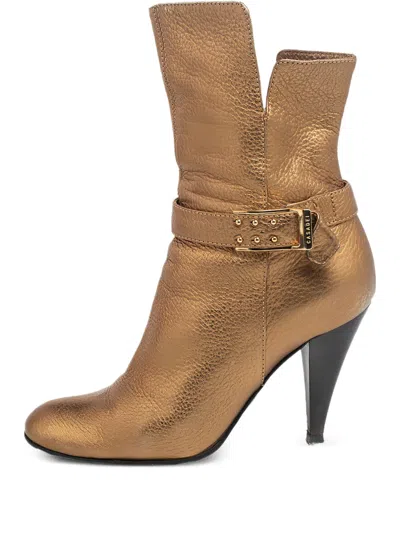 Pre-owned Casadei Vintage 100mm Buckle-detail Ankle Boots