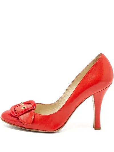 Pre-owned Casadei Vintage 100mm Buckle-detail Stiletto Pumps
