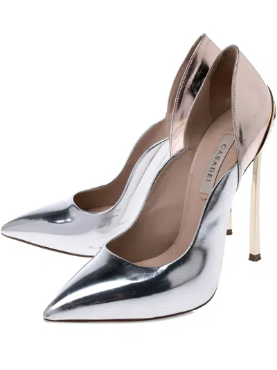 Pre-owned Casadei Vintage 110mm Metallic Leather Pumps