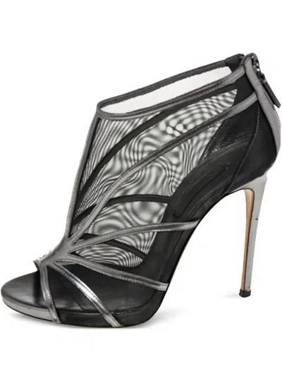 Pre-owned Casadei Vintage 115mm Mesh-panelled Sandals