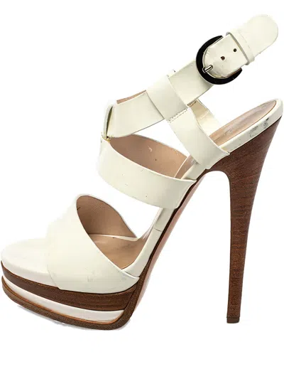Pre-owned Casadei Vintage 140mm Patent-leather Platform Sandals