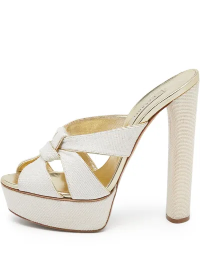 Pre-owned Casadei Vintage Leather Heeled Sandals