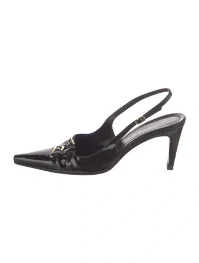 Pre-owned Casadei Vintage Leather Slingback Pumps