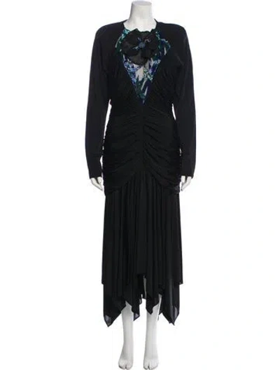 Pre-owned Casadei Vintage Long Dress In Multi