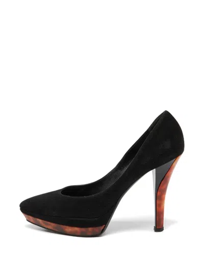 Pre-owned Casadei Vintage Platform Pumps In Black