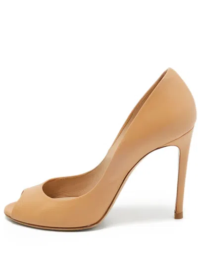 Pre-owned Casadei Vintage  100mm Peep-toe Pumps