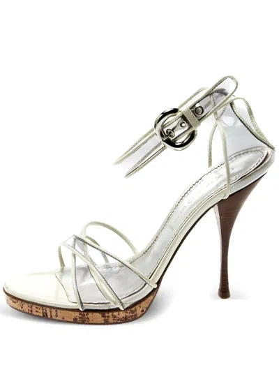 Pre-owned Casadei Vintage  115mm Leather Sandals