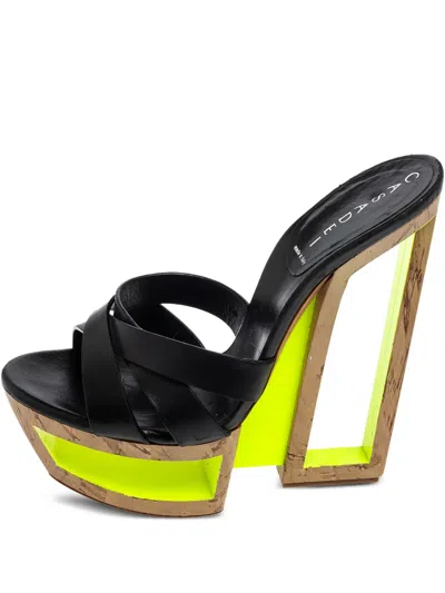 Pre-owned Casadei Vintage  130mm Cross-strap Platform Sandals