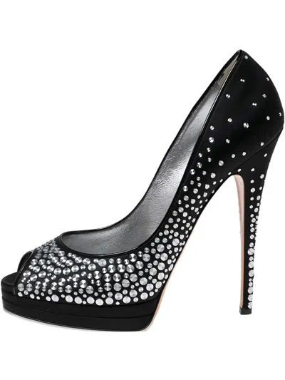 Pre-owned Casadei Vintage  150mm Satin Pumps
