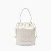 Casadei Voyage Leather Bucket Bag - Woman Bags White Qt In White