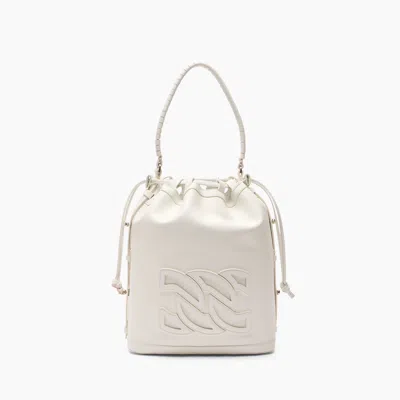 Casadei Voyage Leather Bucket Bag - Woman Bags White Qt