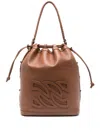 Casadei Voyage Leather Bucket Bag In Brown