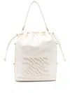 Casadei Women's Voyage Leather Bucket Bag In White
