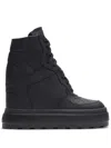 Casadei Wedge Sneakers In Black