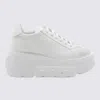 Casadei White Leather Nexus Sneakers In White