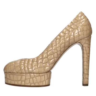 Casadei With Heel Beige In Beige Chari