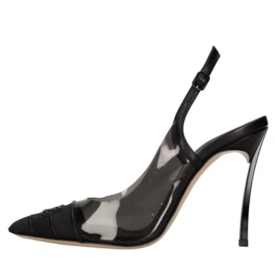 Casadei With Heel Black In Nero Neri E Grigi