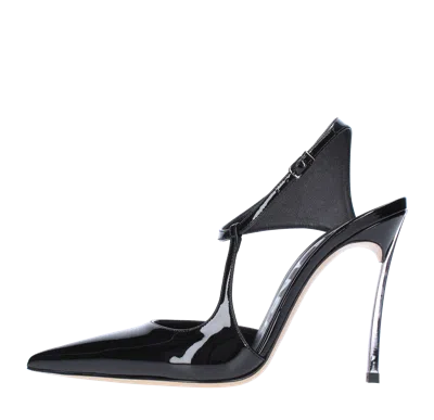 Casadei With Heel Black In Nero Neri E Grigi