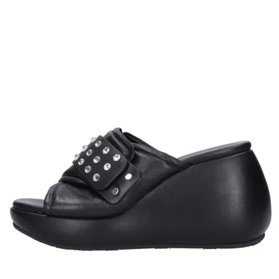 Casadei With Heel Black In Nero Neri E Grigi